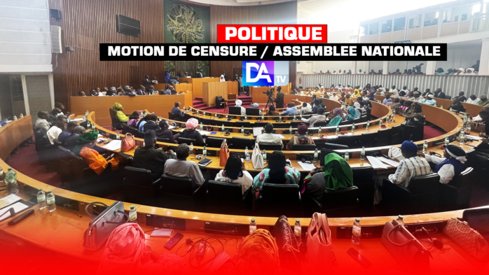Assemblée nationale : La séance pour l’examen de la motion de censure est lancée pour 90 mn