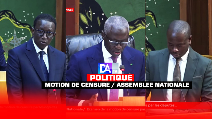 Assemblée nationale : La motion de censure de Yewwi rejetée