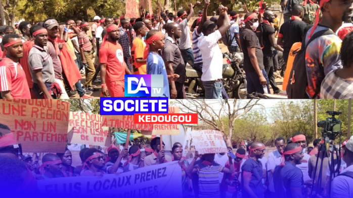 Kédougou : les populations marchent contre le projet Pôle Sénégal Oriental.