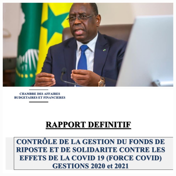 Rapport de la Cour des Comptes sur les Fonds Force Covid-19 : Le président Macky Sall va sévir! Rapport de la Cour des Comptes sur les Fonds Force Covid-19 : Le président Macky Sall va sévir!