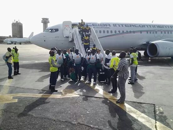 Après la victoire, hier à Gabaronne, les "Lions" ont regagné Dakar ce matin