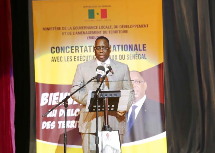 Concertation Nationale avec les exécutifs locaux : Discours de Son Excellence, Macky Sall, président de la République du Sénégal