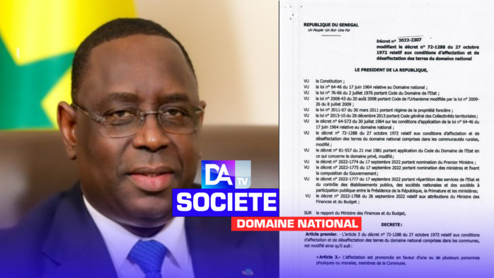 Domaine national : les nouvelles conditions d'affectation et de désaffectation des terres