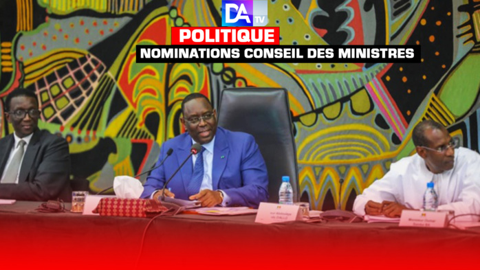 Les nominations en conseil des ministres de ce Mercredi 04 Janvier 2023
