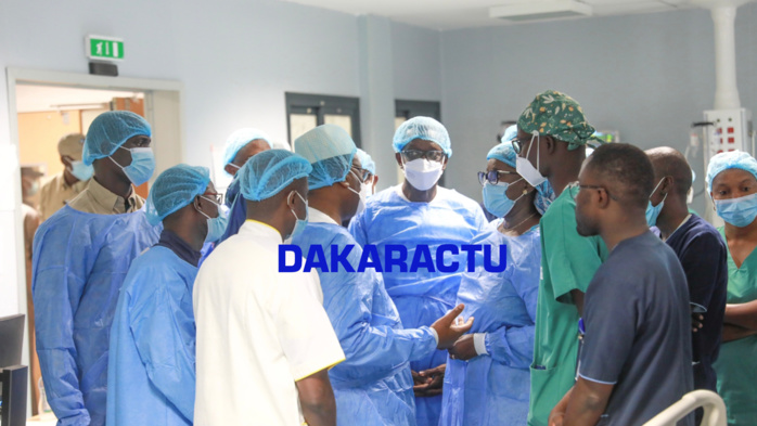 Hôpital Thierno Birahim Ndao de Kaffrine : Le chef de l’Etat Macky Sall a rendu visite aux blessés de l’accident de SIKILO…
