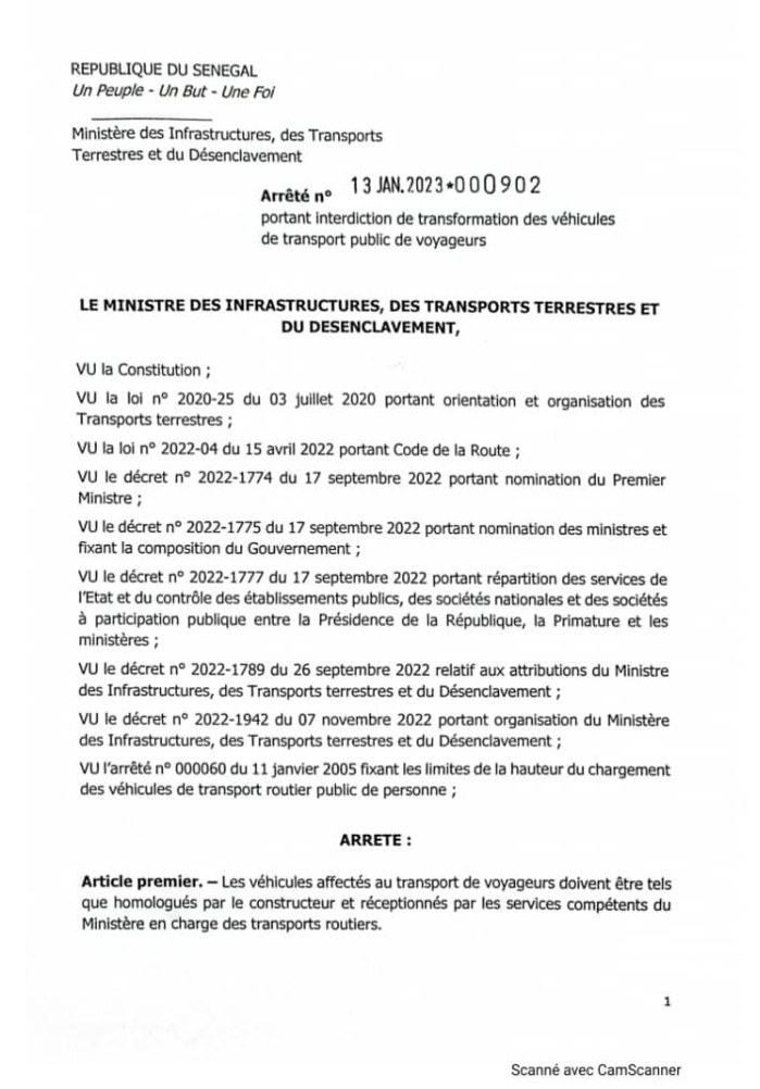 Conservation des porte-bagages des véhicules affectés aux voyageurs : Un rétropédalage du gouvernement ?