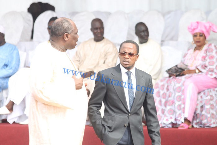 Le vice-président de l'Assemblée nationale Abdou Mbow en compagnie du député Farba Ngom