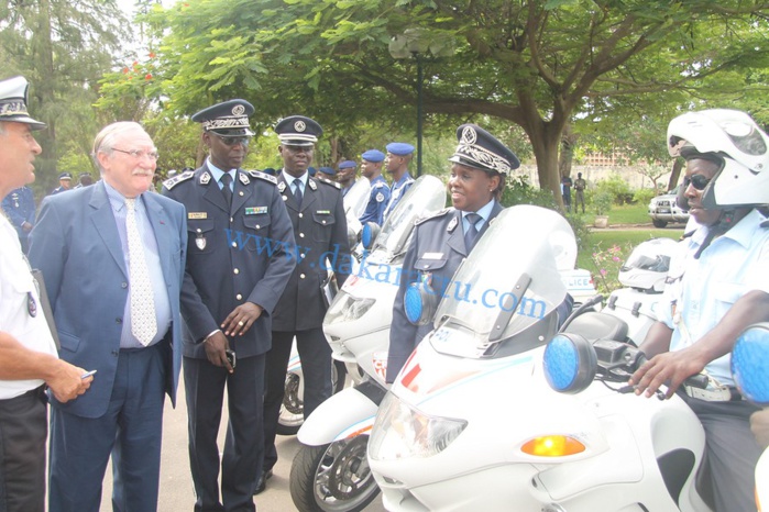 Les images de remise des 20 motos d'escorte par l'ambassadeur de la France au Sénégal, SEM Jean Félix Paganon