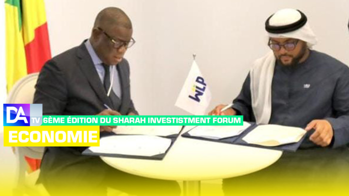 Dubaï / 6ème édition du SHARAH INVESTISTMENT FORUM : Le Directeur Général de l’APIX, Abdoulaye Baldé, procéde à la signature d’un Protocole d’Accord avec World Logistics Passport. Dubaï / 6ème édition du SHARAH INVESTISTMENT FORUM : Le Directeur Général de l’APIX, Abdoulaye Baldé, procéde à la signature d’un Protocole d’Accord avec World Logistics Passport.