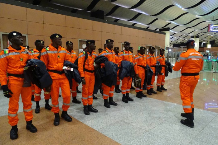 Séisme en Turquie et en Syrie: Le détachement des Sapeurs-pompiers sénégalais a quitté Dakar ce matin( images).