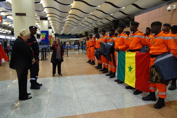 Séisme en Turquie et en Syrie: Le détachement des Sapeurs-pompiers sénégalais a quitté Dakar ce matin( images).