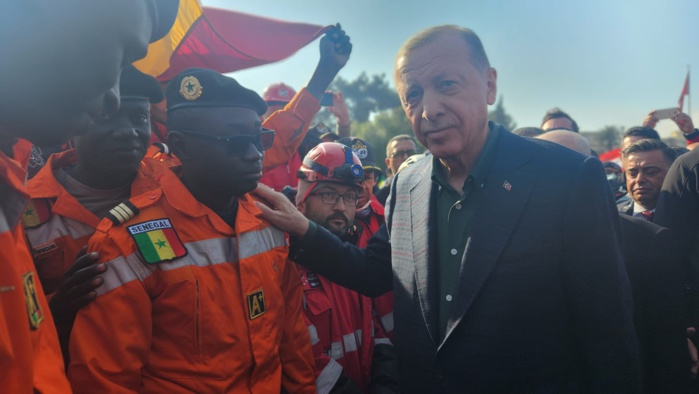 Déploiement d'une équipe de sauvetage en Turquie : Le Président Erdogan reconnaissant au Sénégal Déploiement d'une équipe de sauvetage en Turquie : Le Président Erdogan reconnaissant au Sénégal