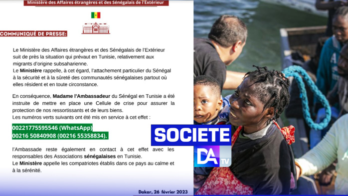 Situation des migrants d'origine subsaharienne en Tunisie : Une Cellule de crise mise en place pour assurer la protection de nos ressortissants et de leurs biens (MAESE). Situation des migrants d'origine subsaharienne en Tunisie : Une Cellule de crise mise en place pour assurer la protection de nos ressortissants et de leurs biens (MAESE).