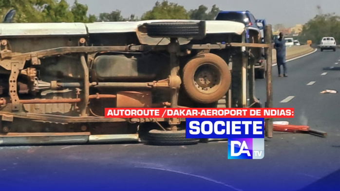 Autoroute /Dakar-Aéroport de Ndiass: un véhicule se renverse et ralentit le trafic entre Rufisque et l’aéroport Autoroute /Dakar-Aéroport de Ndiass: un véhicule se renverse et ralentit le trafic entre Rufisque et l’aéroport