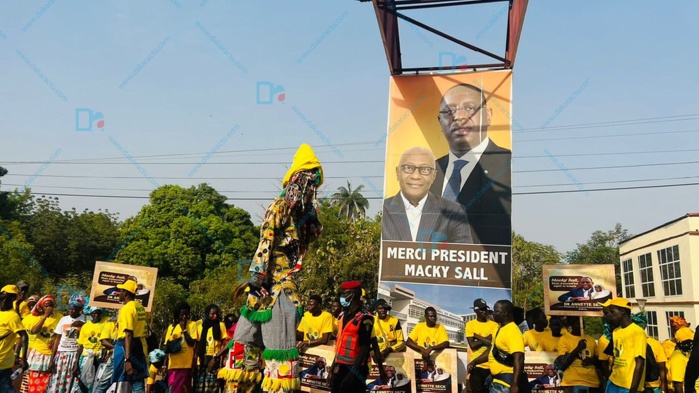 Sédhiou : Un accueil chaleureux réservé au président de la République Macky Sall