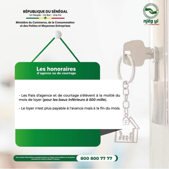 Baisse du prix du loyer au Sénégal : Les nouvelles mesures relatives à la caution, aux honoraires, au bail entre le locataire et le bailleur. Baisse du prix du loyer au Sénégal : Les nouvelles mesures relatives à la caution, aux honoraires, au bail entre le locataire et le bailleur.