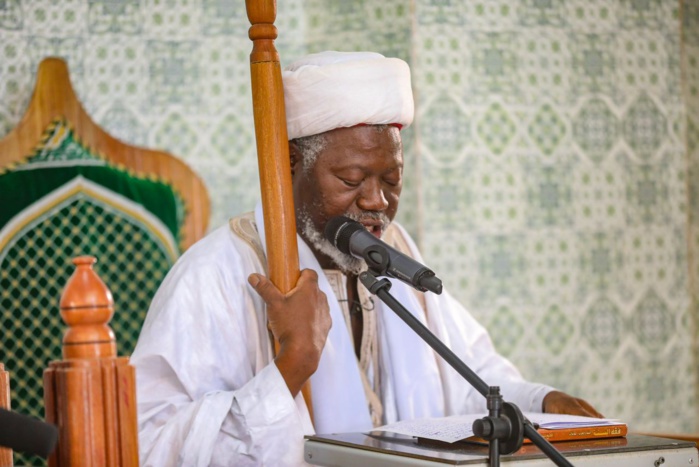 [ IMAGES ] Prière inaugurale à la grande mosquée de Sédhiou : Les mots de remerciements de l’Imam Boubacar Dramé au Président Macky Sall