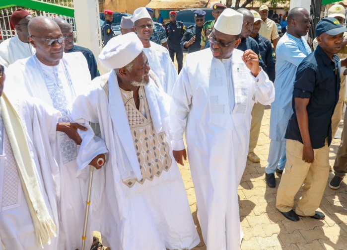[ IMAGES ] Prière inaugurale à la grande mosquée de Sédhiou : Les mots de remerciements de l’Imam Boubacar Dramé au Président Macky Sall