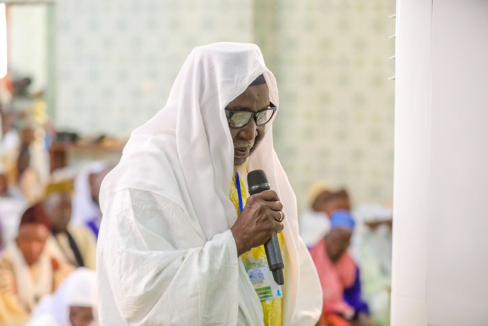 [ IMAGES ] Prière inaugurale à la grande mosquée de Sédhiou : Les mots de remerciements de l’Imam Boubacar Dramé au Président Macky Sall