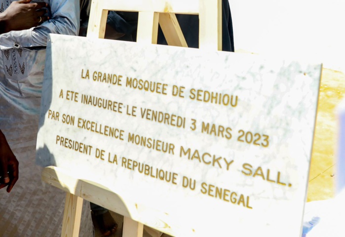 [ IMAGES ] Prière inaugurale à la grande mosquée de Sédhiou : Les mots de remerciements de l’Imam Boubacar Dramé au Président Macky Sall