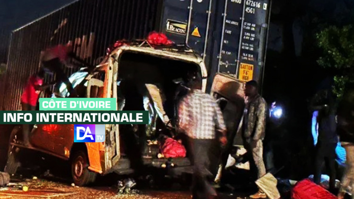 Côte d'Ivoire: quinze morts dans un accident entre un minibus et un camion Côte d'Ivoire: quinze morts dans un accident entre un minibus et un camion