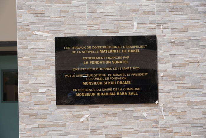 SANTE : La Fondation Sonatel offre au Département de Bakel une maternité de dernière génération pour un montant global de 300 Millions de FCFA SANTE : La Fondation Sonatel offre au Département de Bakel une maternité de dernière génération pour un montant global de 300 Millions de FCFA