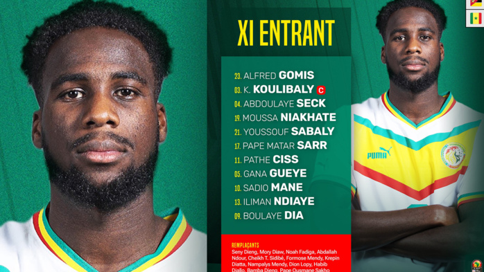 Mozambique vs Senegal : Le onze de depart des Lions avec la première titularisation de Moussa Niakhaté !