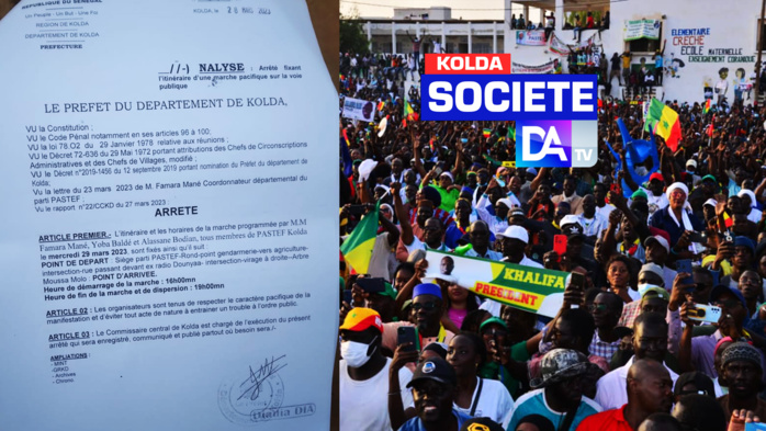 KOLDA : le préfet autorise la marche pacifique de l’opposition (Yewwi Askan Wi) KOLDA : le préfet autorise la marche pacifique de l’opposition (Yewwi Askan Wi)