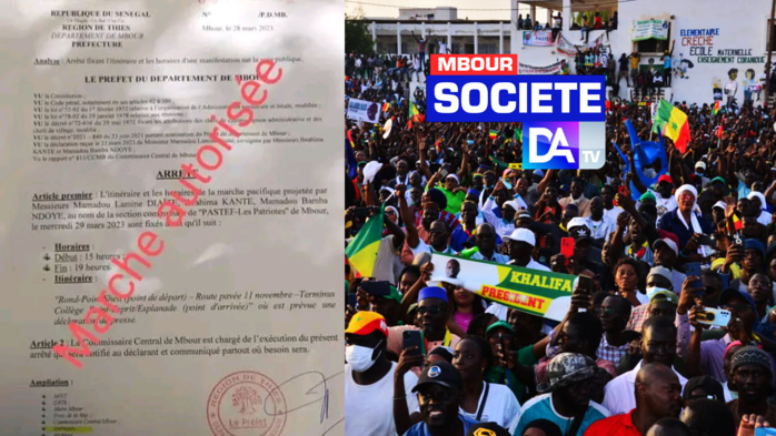 Mbour : La marche des Pastéfiens autorisée… Mbour : La marche des Pastéfiens autorisée…