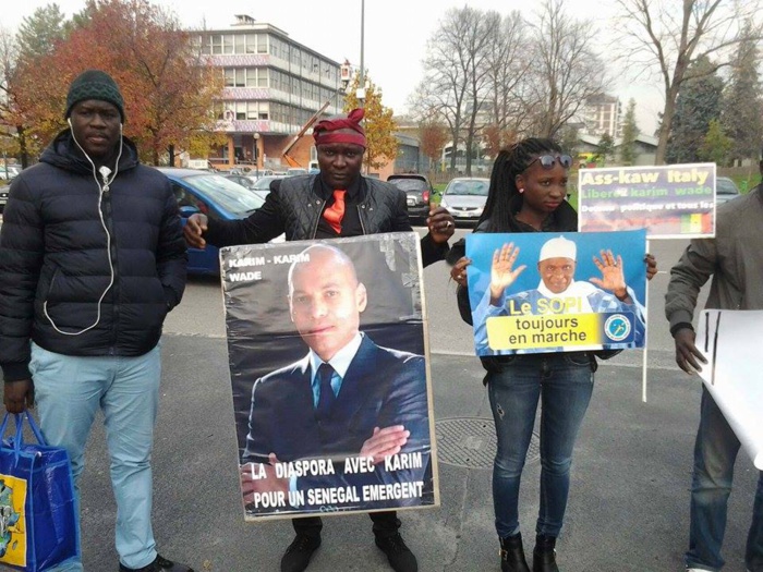 Avant-goût du meeting du 21 : les Sénégalais de Milan protestent contre Macky Sall 