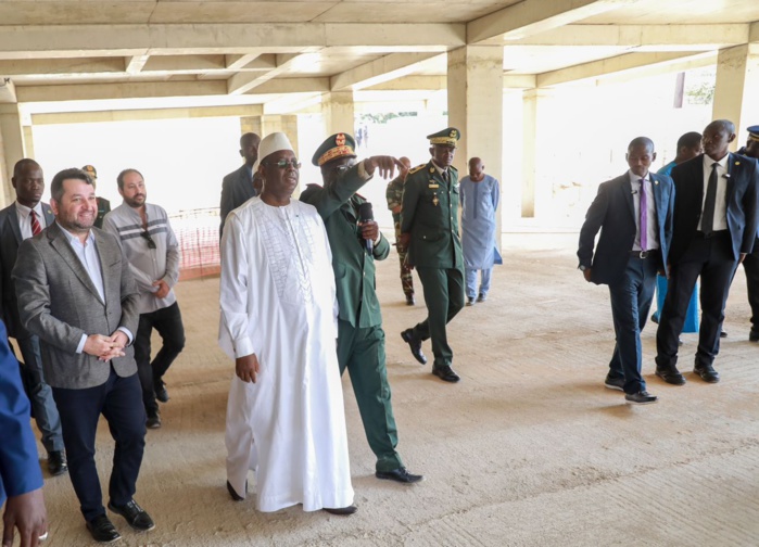 Santé: Le chef de l’Etat a effectué ce matin une visite de chantier à la future polyclinique de l’hôpital principal de Dakar