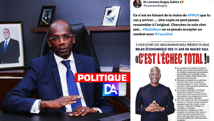 Lansana Gagny Sakho raille Abdourahmane Diouf: « Ce n’est pas en faisant de la vision de PROS que tu vas y arriver ».