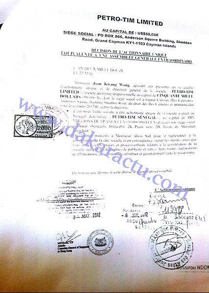 ​A l'origine de la naissance de Petro Tim Sénégal : Révélations sur les clauses du contrat, le rôle d'Aliou Sall etc...