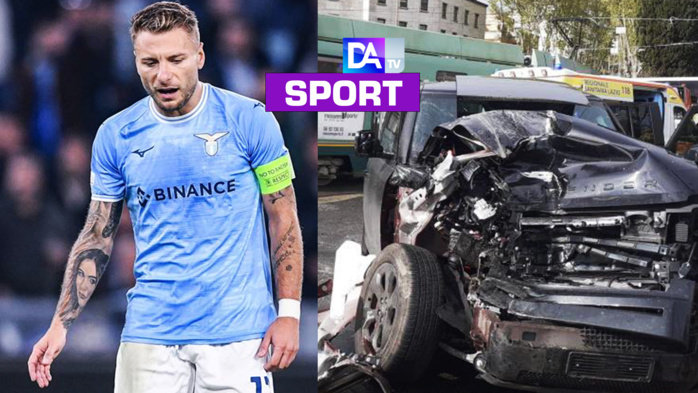 Italie : La voiture de l’attaquant de la Lazio, Ciro Immobile, percuté par un Tramway Italie : La voiture de l’attaquant de la Lazio, Ciro Immobile, percuté par un Tramway