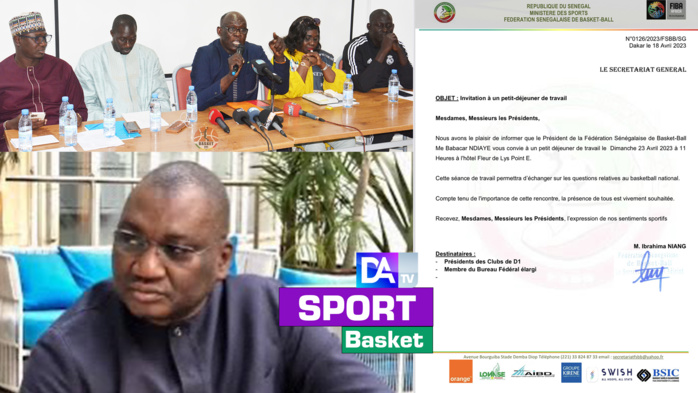 Basket : Me Babacar Ndiaye envoie une invitation  en  « douce » aux clubs de D1 et provoque la colère de la coalition « CRBS-UBBS-Keur MAGGNY »