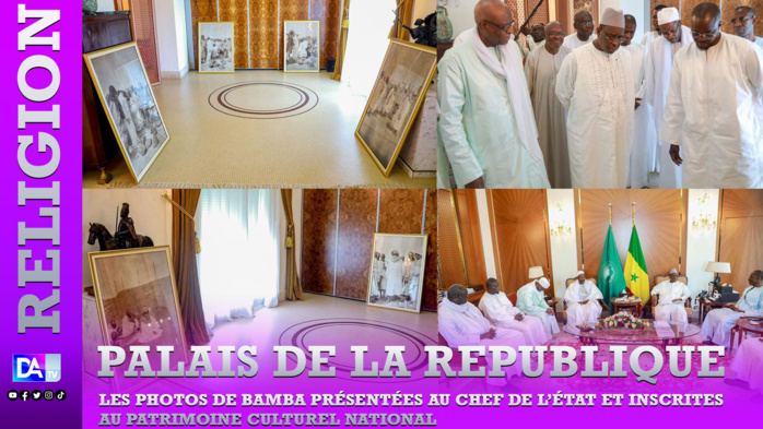 CULTURE - Les photos de Cheikh Ahmadou Bamba présentées au Chef de l’État et inscrites au patrimoine culturel national CULTURE - Les photos de Cheikh Ahmadou Bamba présentées au Chef de l’État et inscrites au patrimoine culturel national