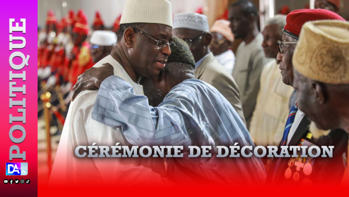 Cérémonie de décoration: Des anciens combattants élevés au nom de la nation à la dignité de Grand Officier dans l’Ordre national du lion par le président de la République. Cérémonie de décoration: Des anciens combattants élevés au nom de la nation à la dignité de Grand Officier dans l’Ordre national du lion par le président de la République.