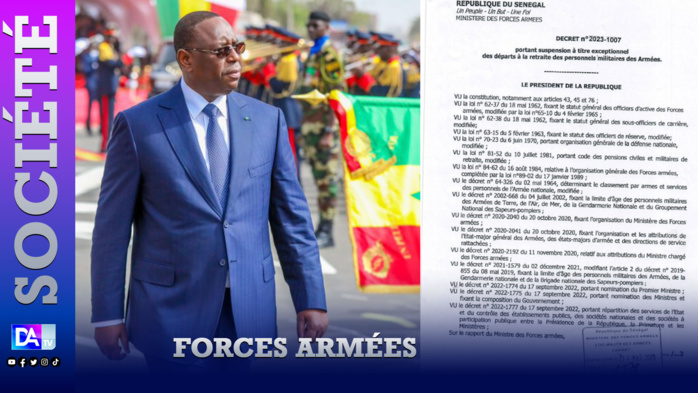 Forces armées: Suspension à titre exceptionnel des départs à la retraite des personnels militaires... Forces armées: Suspension à titre exceptionnel des départs à la retraite des personnels militaires...