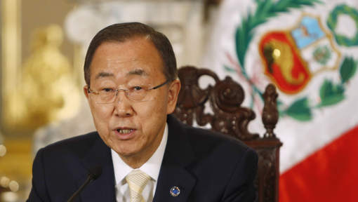 Ban Ki-moon au Liberia, l'un des pays touchés par Ebola