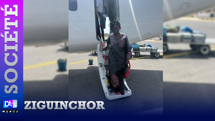 Procès Ousmane Sonko-Adji Sarr : arrivée de Mimi Touré à Ziguinchor Procès Ousmane Sonko-Adji Sarr : arrivée de Mimi Touré à Ziguinchor