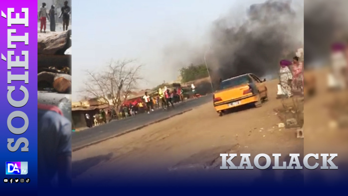 Manifestations à Kaolack: Des pneus brûlés sur la route nationale Manifestations à Kaolack: Des pneus brûlés sur la route nationale