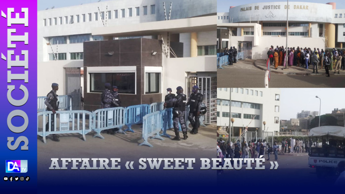 Ouverture procès « Sweet Beauté » : Le calme plat règne aux alentours du palais de justice Ouverture procès « Sweet Beauté » : Le calme plat règne aux alentours du palais de justice