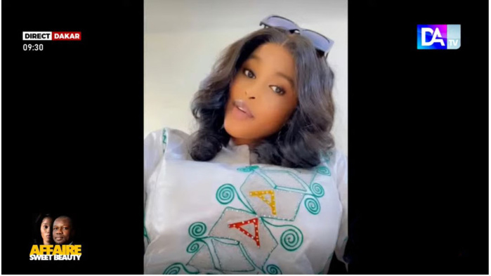 Affaire Sweet Beauté  : Adji Sarr habillée en vert menthe est déjà dans la salle Affaire Sweet Beauté  : Adji Sarr habillée en vert menthe est déjà dans la salle