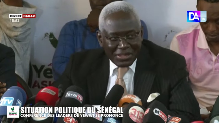 Habib Sy, président de la conférence des leaders de YAW : " La coalition Yewwi Askan Wi est là. On a tout entendu mais nous sommes là, solidaires et unis " Habib Sy, président de la conférence des leaders de YAW : " La coalition Yewwi Askan Wi est là. On a tout entendu mais nous sommes là, solidaires et unis "