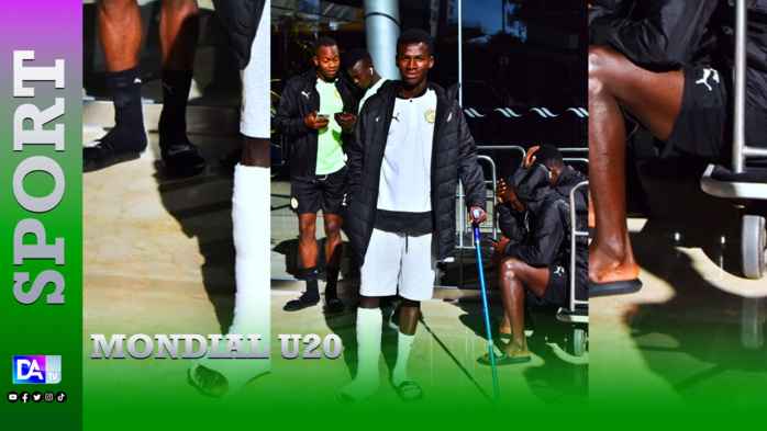 Mondial U20 : Fin de tournoi pour Mamadou Gningue victime d’une fracture Mondial U20 : Fin de tournoi pour Mamadou Gningue victime d’une fracture