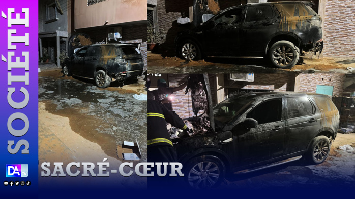 Sacré-Cœur : La voiture de l’ancien  député Zator Mbaye, calcinée Sacré-Cœur : La voiture de l’ancien  député Zator Mbaye, calcinée