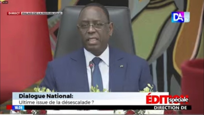 Tension politique / Le Président Macky Sall rassure : " l’État est et restera debout pour protéger la nation, la république et ses institutions." Tension politique / Le Président Macky Sall rassure : " l’État est et restera debout pour protéger la nation, la république et ses institutions."