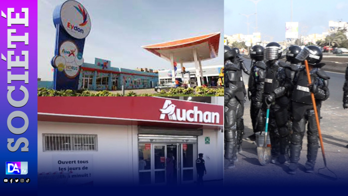 Manifestations à Rufisque : Auchan, la station Eydon, la Coris Bank attaqués et pillés.