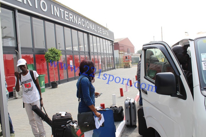 CAN 2015 : les images de l'arrivée des Journalistes sénégalais à Bata
