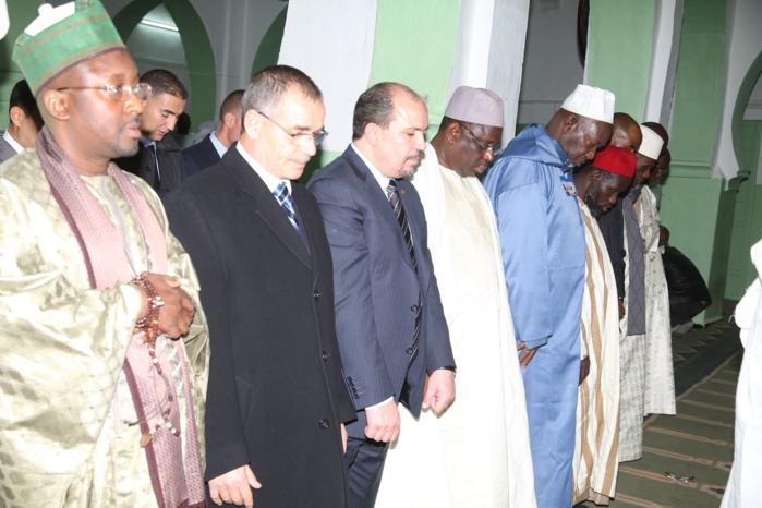 Les images de la visite du président Macky Sall à la Zaouia Ainou Mahdi